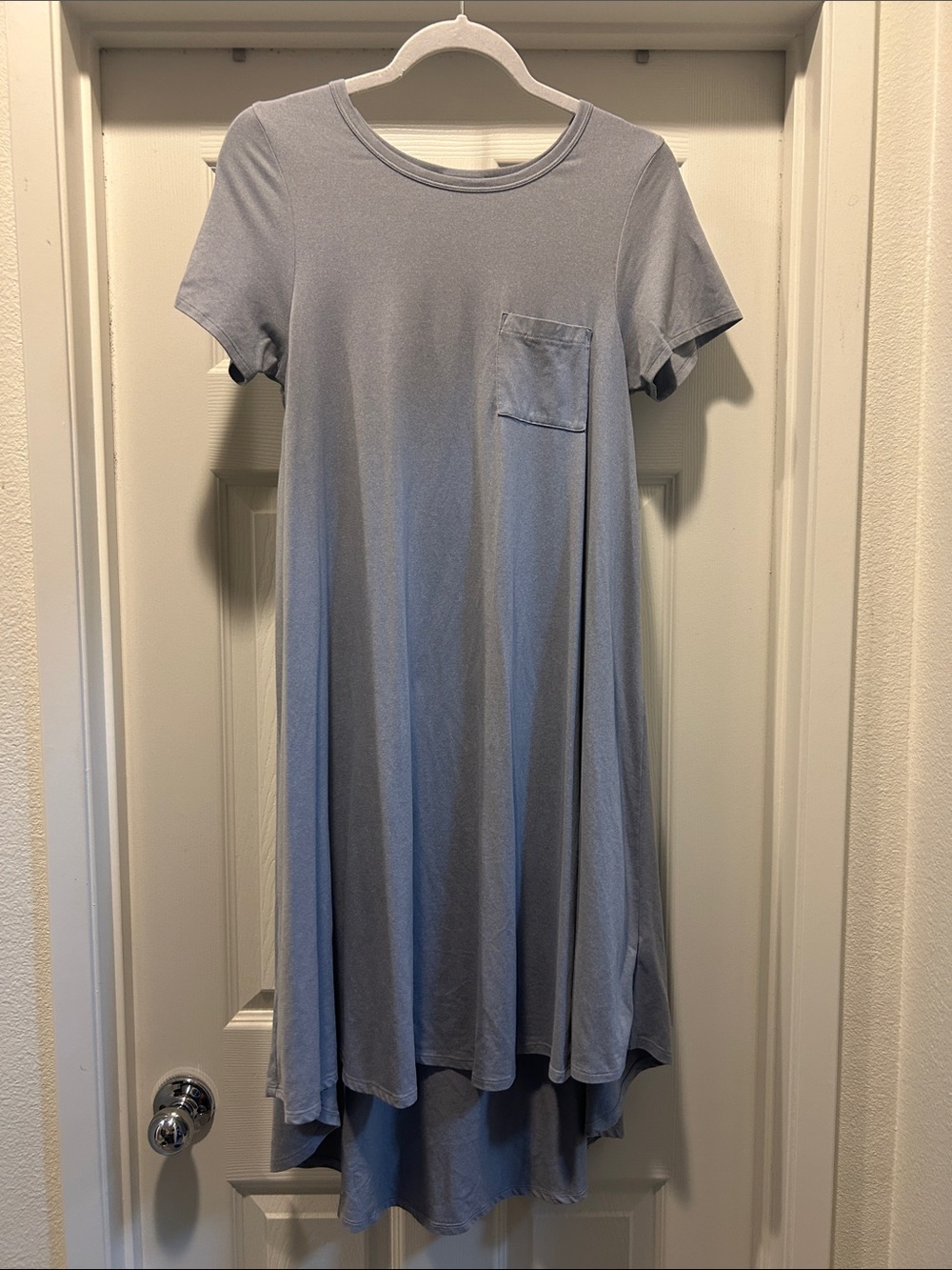 LuLaRoe Light Blue Pocket Tee Dress